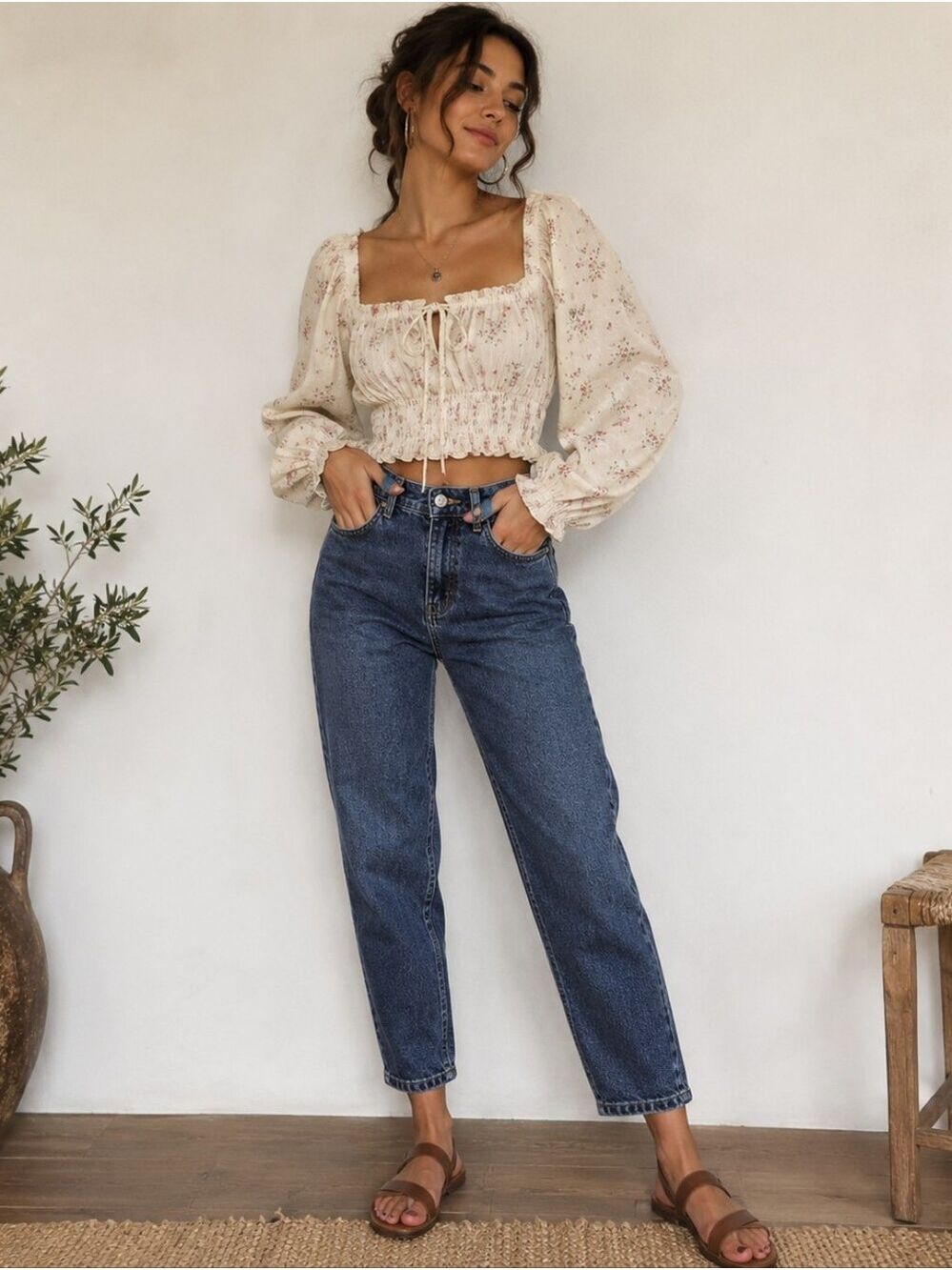 VINTAGE Gloria Vanderbilt High-Waisted Mom Jeans Tapered 90s Size 8 Short